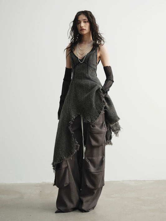 Прочные потертые повседневные брюки с 3D-карманами