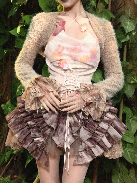 Plush Cape Short Coat – Forest Elf Spirit Fairywear