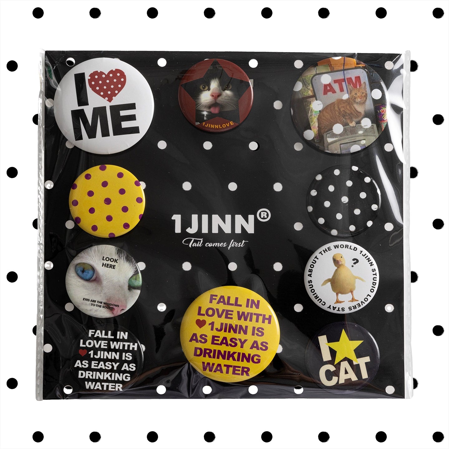 Cute Cat & Dog Badge Set – Fun Personality Pin Collection