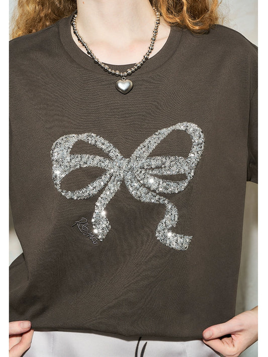 Sequin Embroidered T-Shirt