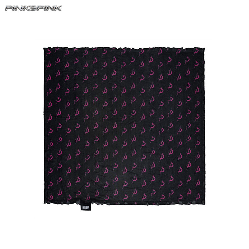 Electric Moon Mesh Rock Headscarf – Unisex Y3K Hip-Hop Style