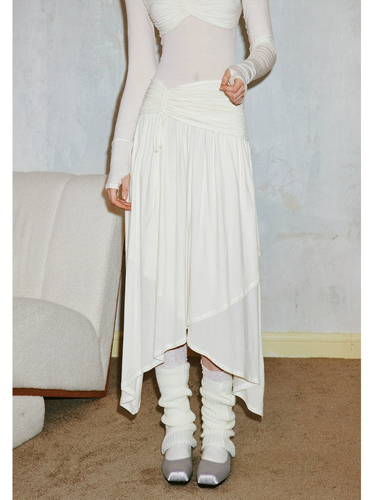 فستان مطوي غير منتظم