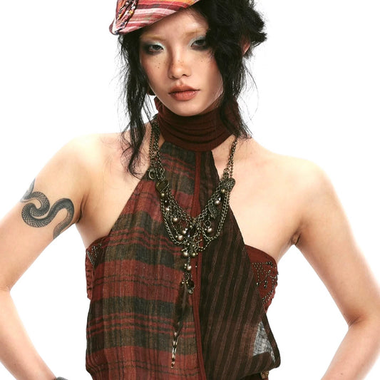 Catena per collana di piume fatta a mano