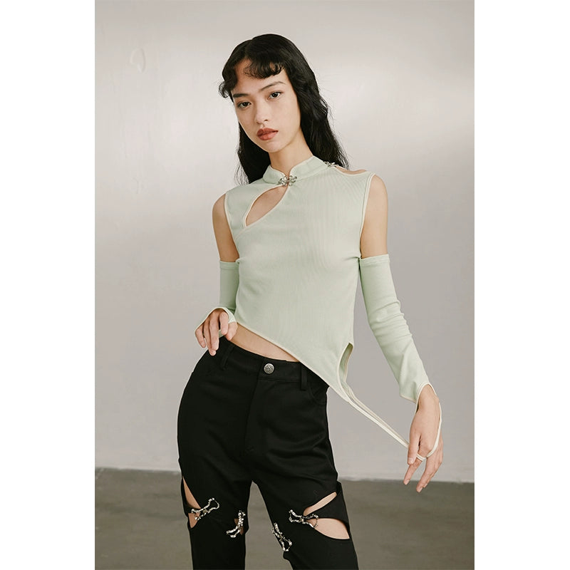 غير منتظم جوفاء خارج الجزء العلوي من الأكمام