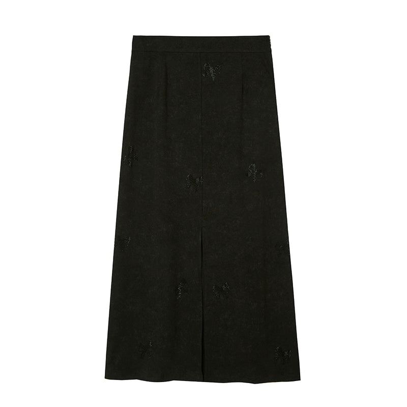 Conjunto de falda dulce con estampado de mariposas