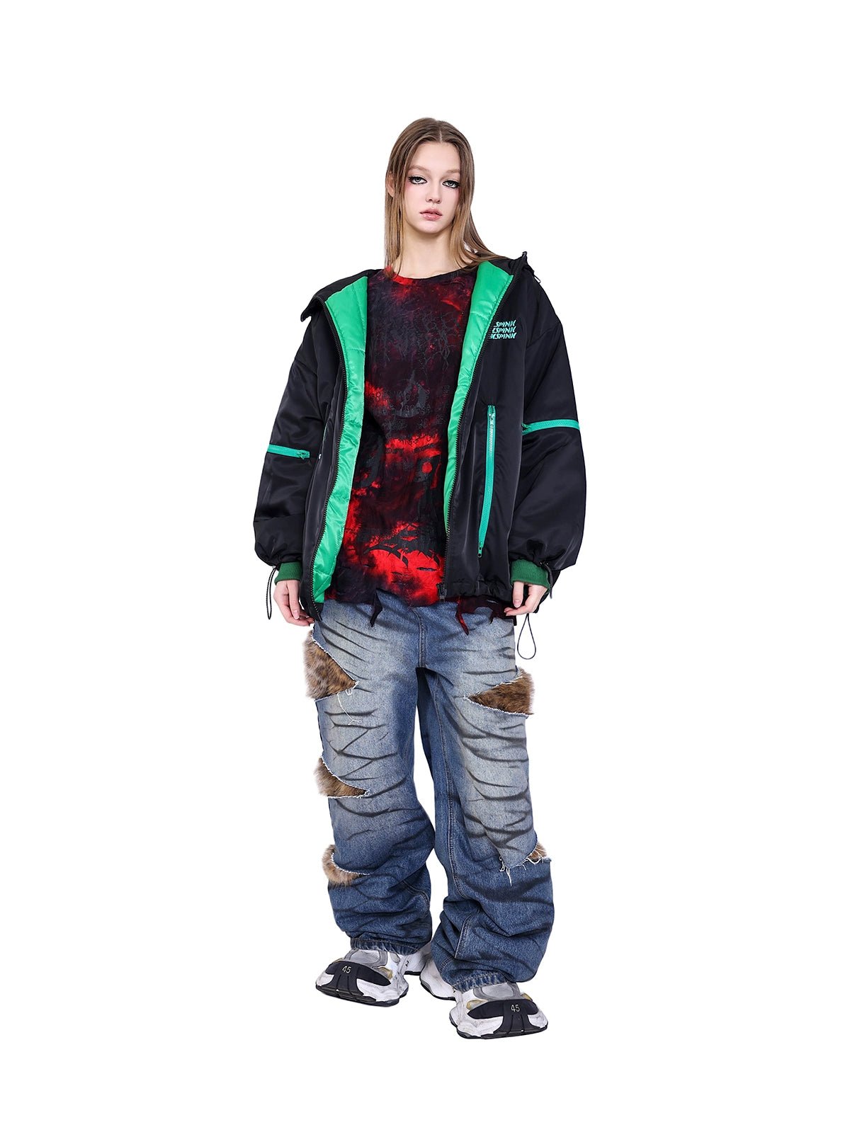 Alien Concept Oversized Hooded Cotton Suit (Y2K Genderless)