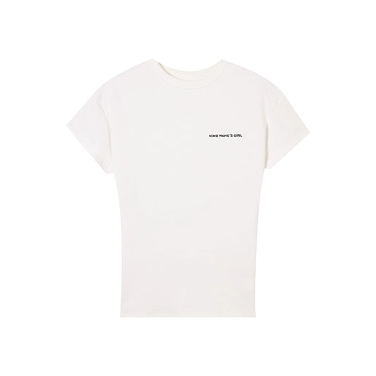 White Short Sleeve T-Shirt - Summer Waist Slimming Style