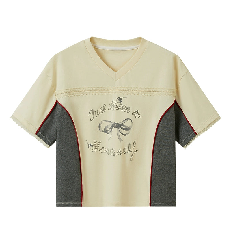 Футболка с принтом Bow Cherry