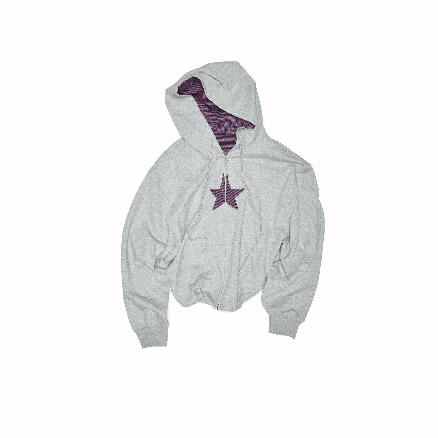 Star Patchwork Hooded Sweatshirt