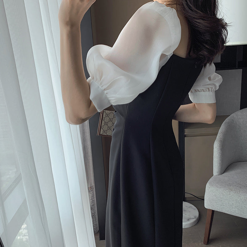 French Split Long Dress