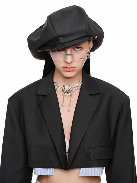 Versatile Cat’s Paw British Newsboy Hat – Playful & Chic Cap