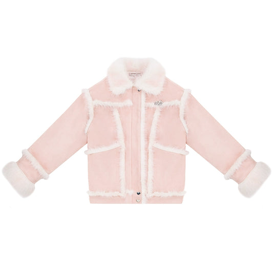 পশম স্প্লাইসিং সোয়েড কোট |