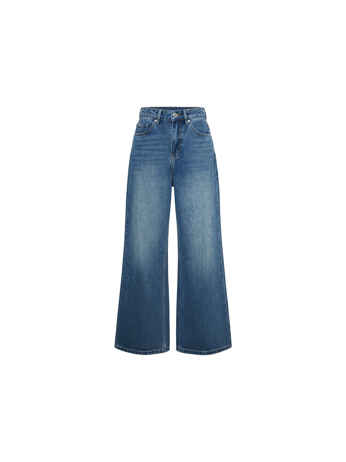 Relaxed Straight-Leg Denim Jeans