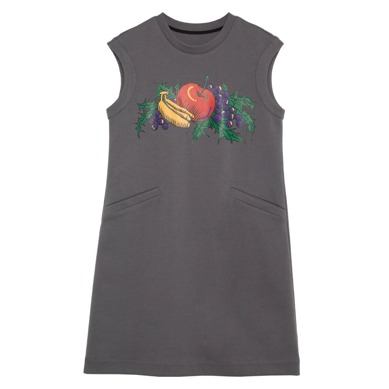 Combinación de frutas: vestido recto sin mangas