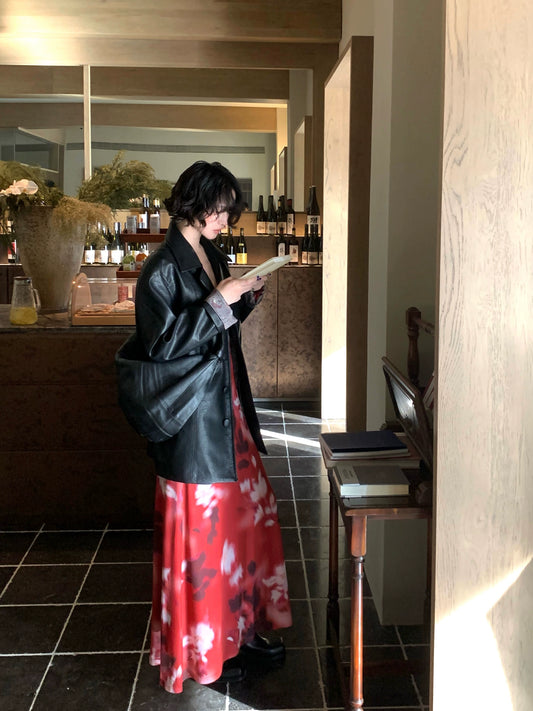 Eco-Leather Loose Silhouette Jacket – Hong Kong Retro Autumn Modern Look