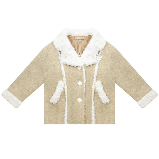 থিক ভেলভেট উল কোট |