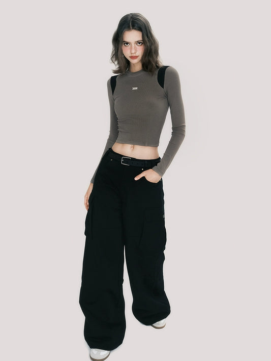 Contrast Knit Sporty Top - American Retro