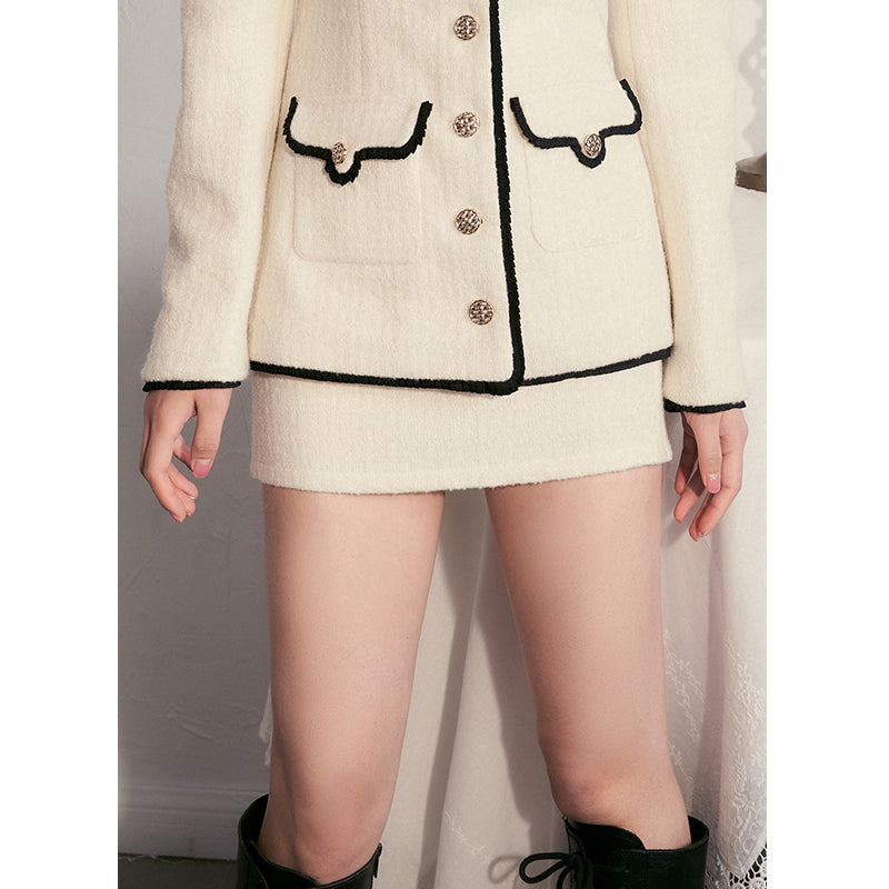 Lace Collar Two-Piece Set