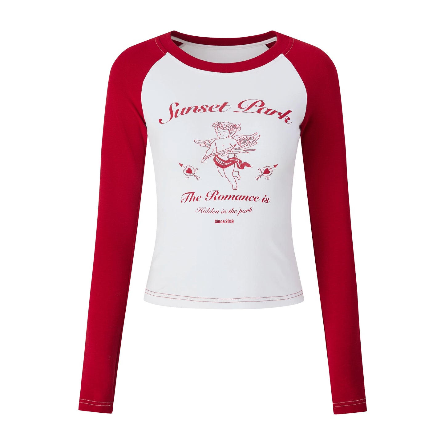 Retro Angel Raglan Sleeve T-shirt