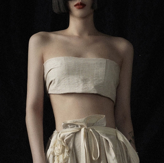 Осенний красный ремешок с карманом живота