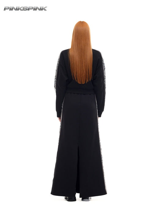 Electric Moon Mirror A-Line Y2K Long Dress – Casual Hot Girl Fit