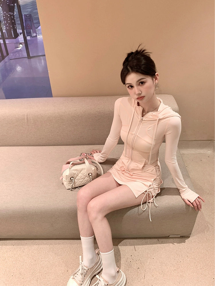 Green Sunscreen Clothing Set - Summer Slimming Lightweight Design