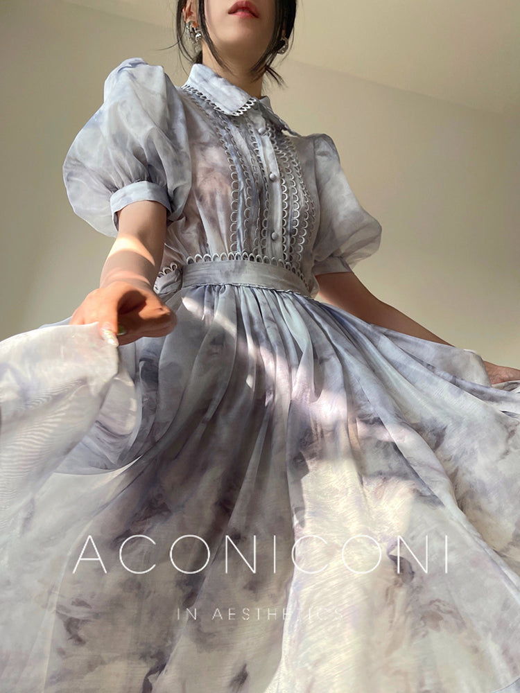 Lace Shirt & Skirt Suit