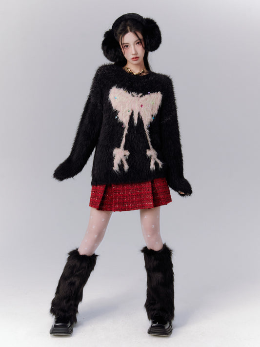 অলস বাতাস প্রজাপতি অনুকরণ সাবল সোয়েটার