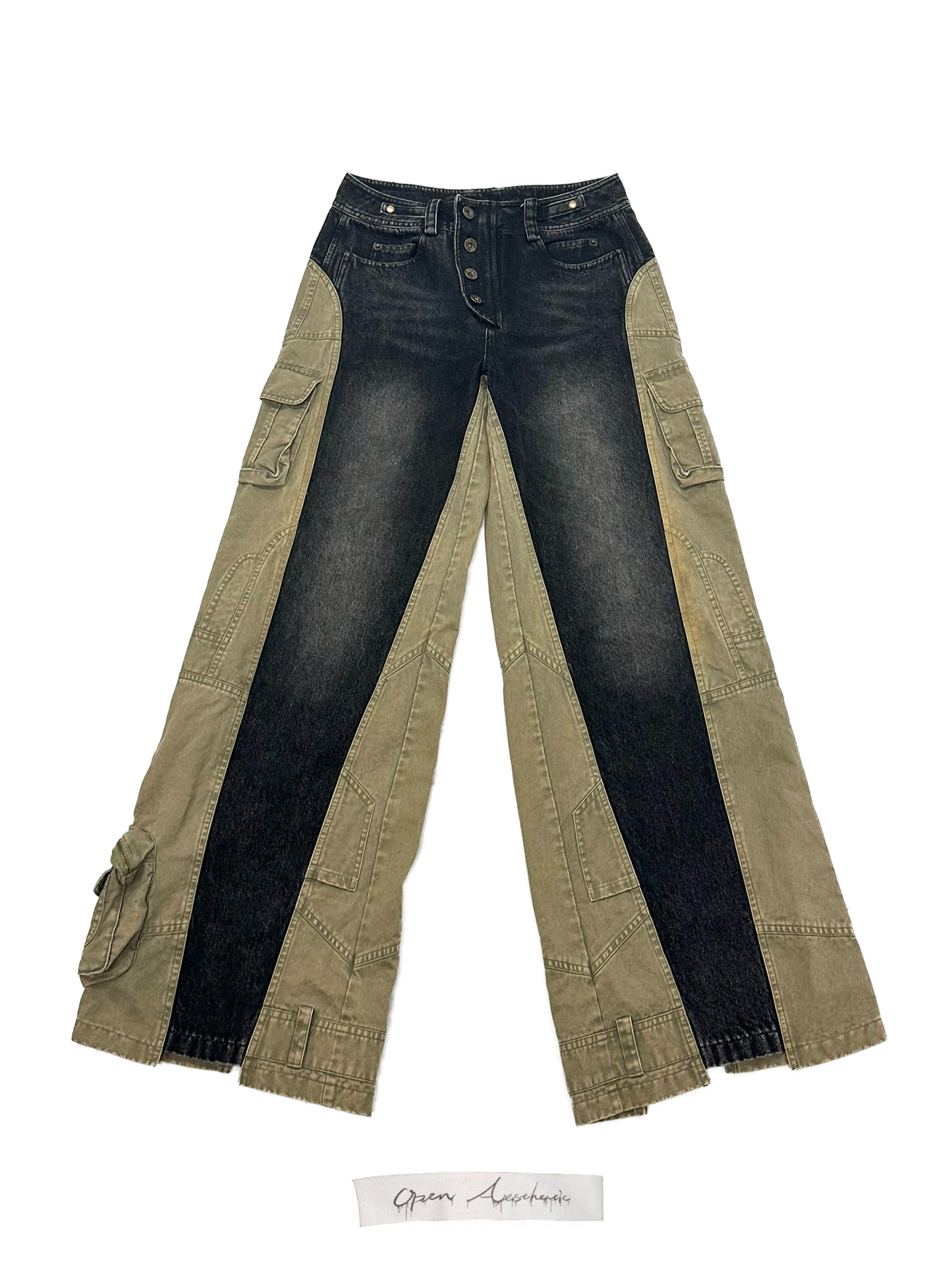 Heavy Duty Washed Loose Wide Leg Pants