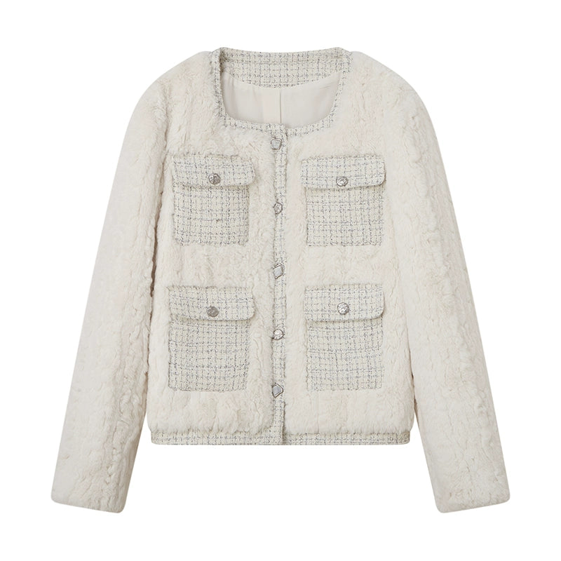 Multi Pocket Plush Coat