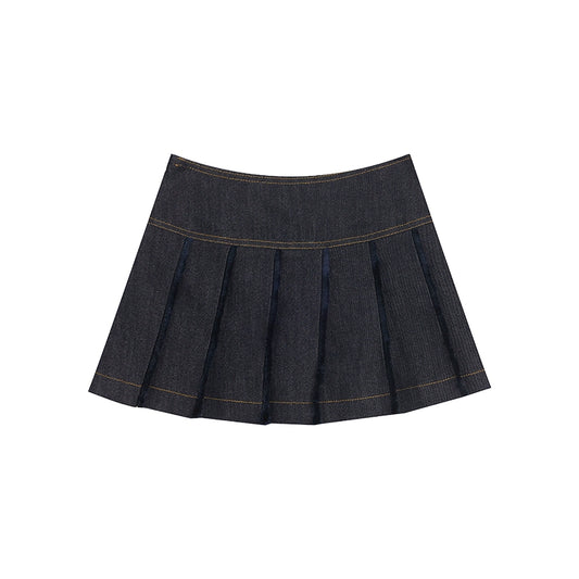 Stylish Denim Two-Piece Suit Dress - Women's Summer Set