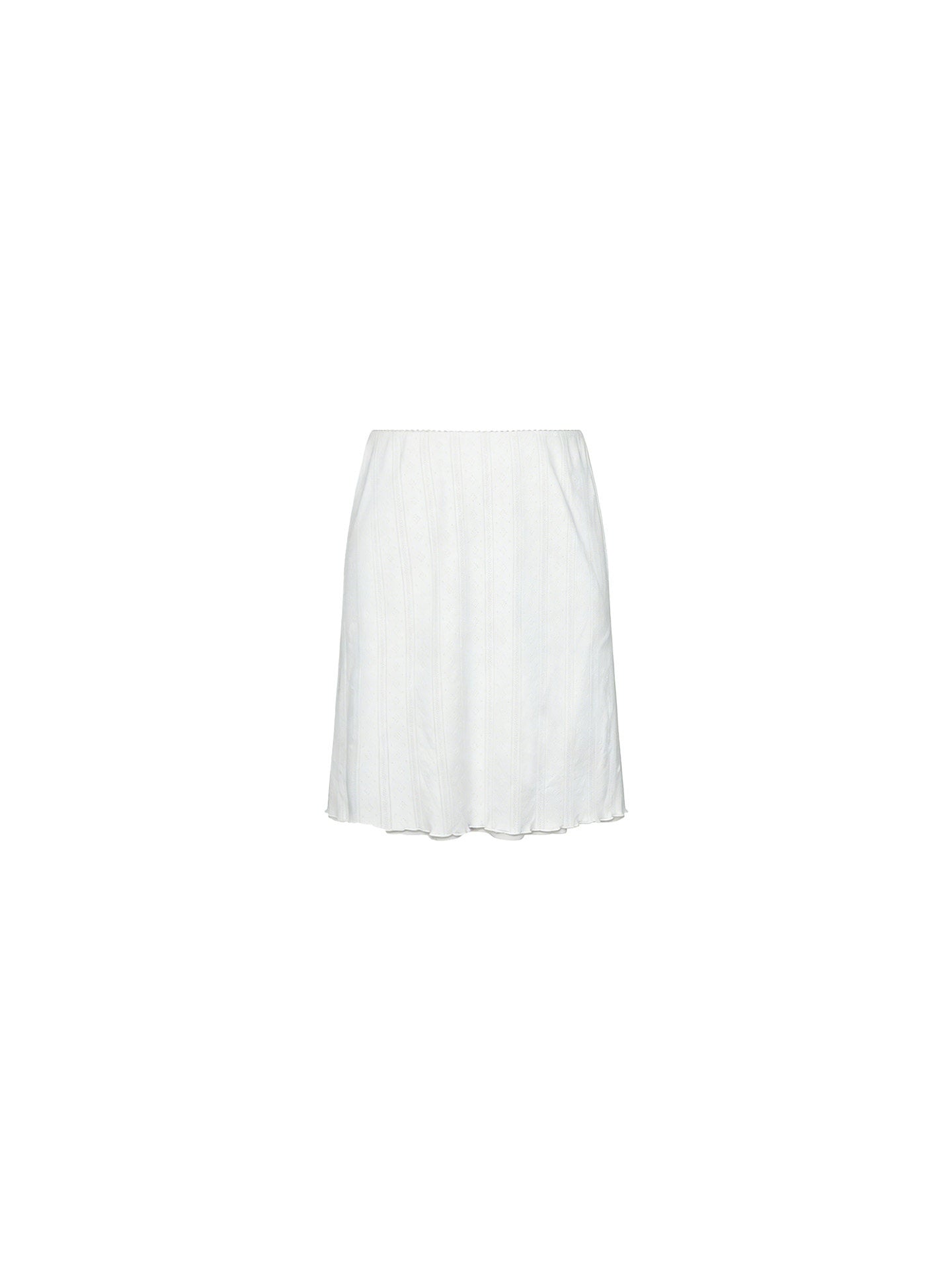 Xiao Chun Hui Cotton Lace-Trim Skirt