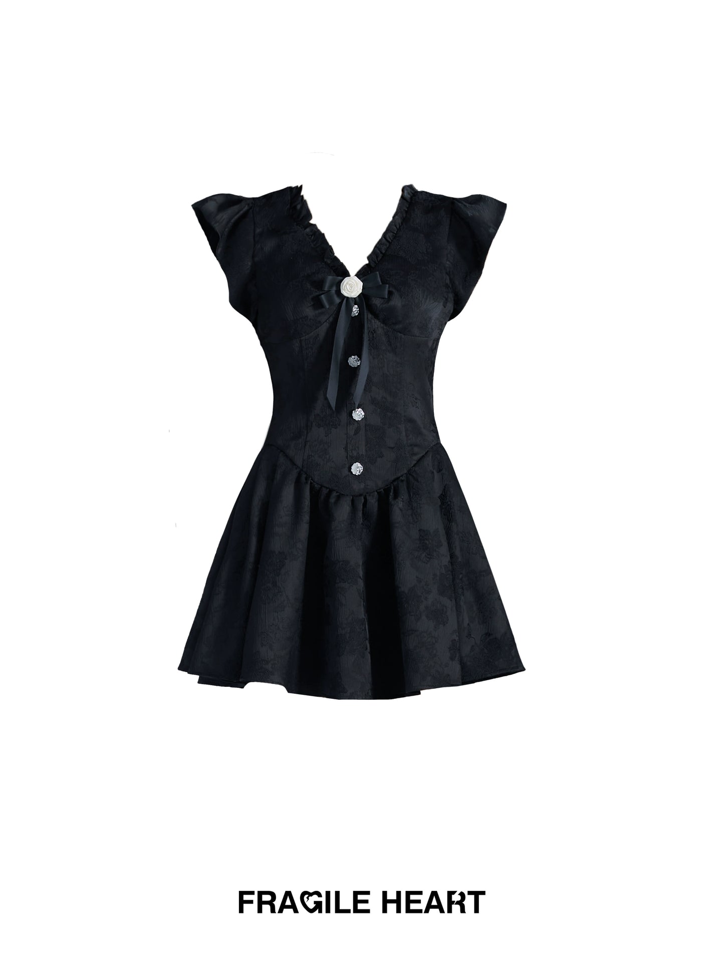 Little Flying Sleeve Blue Birthday Princess Dress