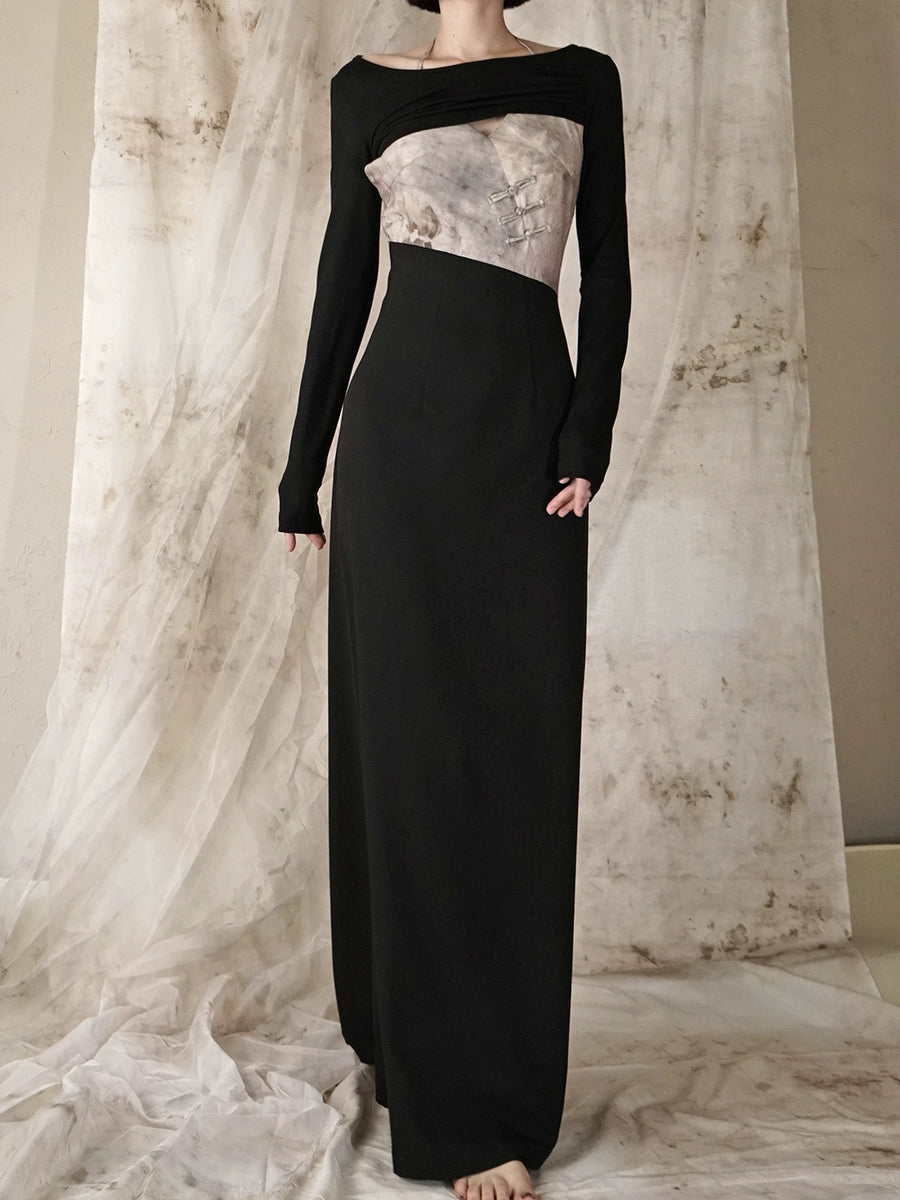 Vestido de dos piezas con correa impresa: primavera