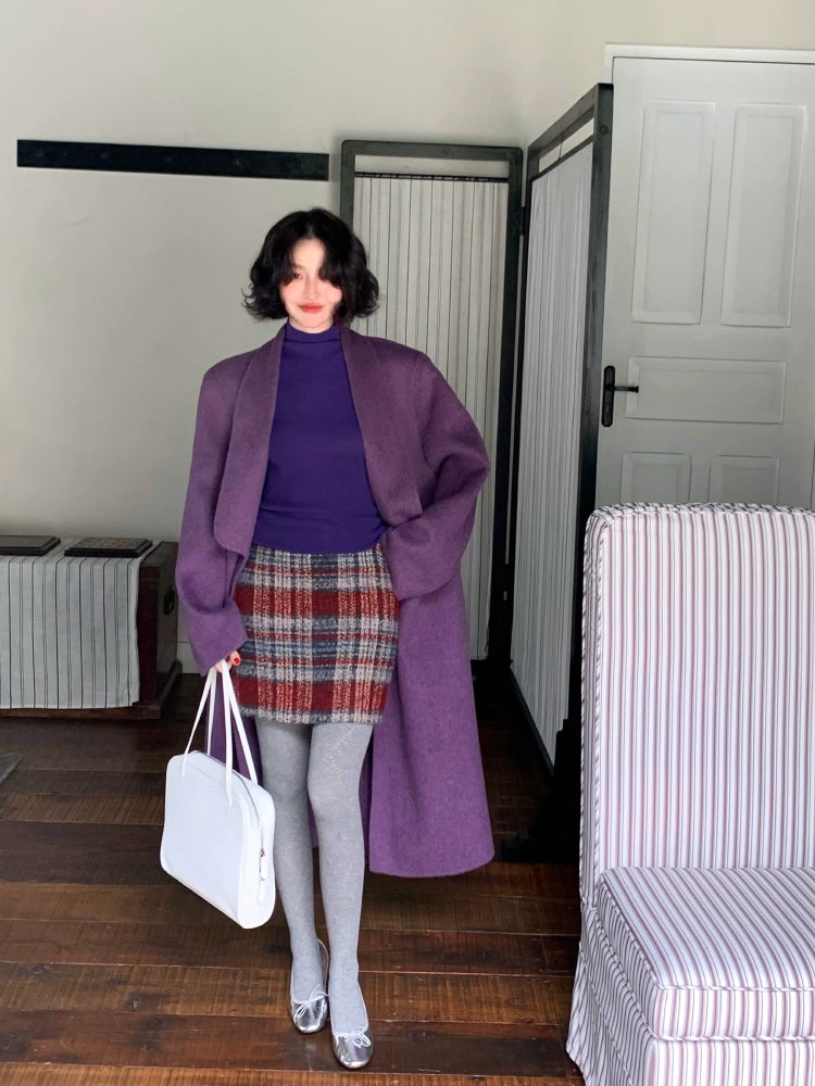 Single-Breasted Wool Coat – Go to Date Retro Warmth