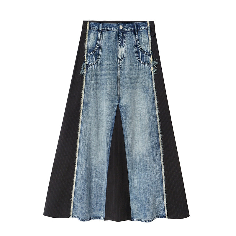 الرجعية المرقعة الدينيم تنورة