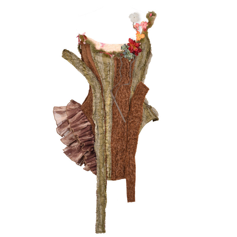 Fishbone Plush Corset Dress – Enchanted Elf Wind Aesthetic