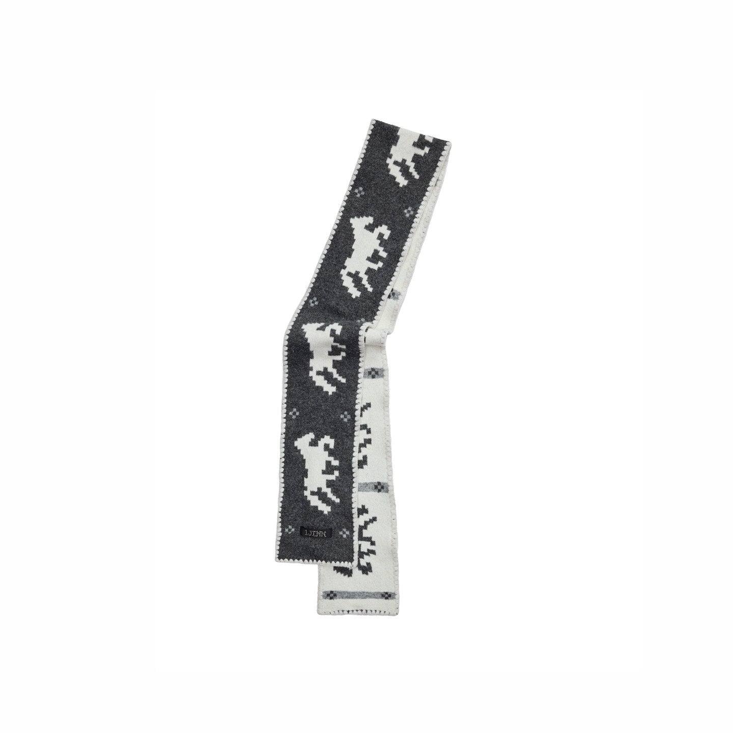 Fair Isle Pony Knit Scarf