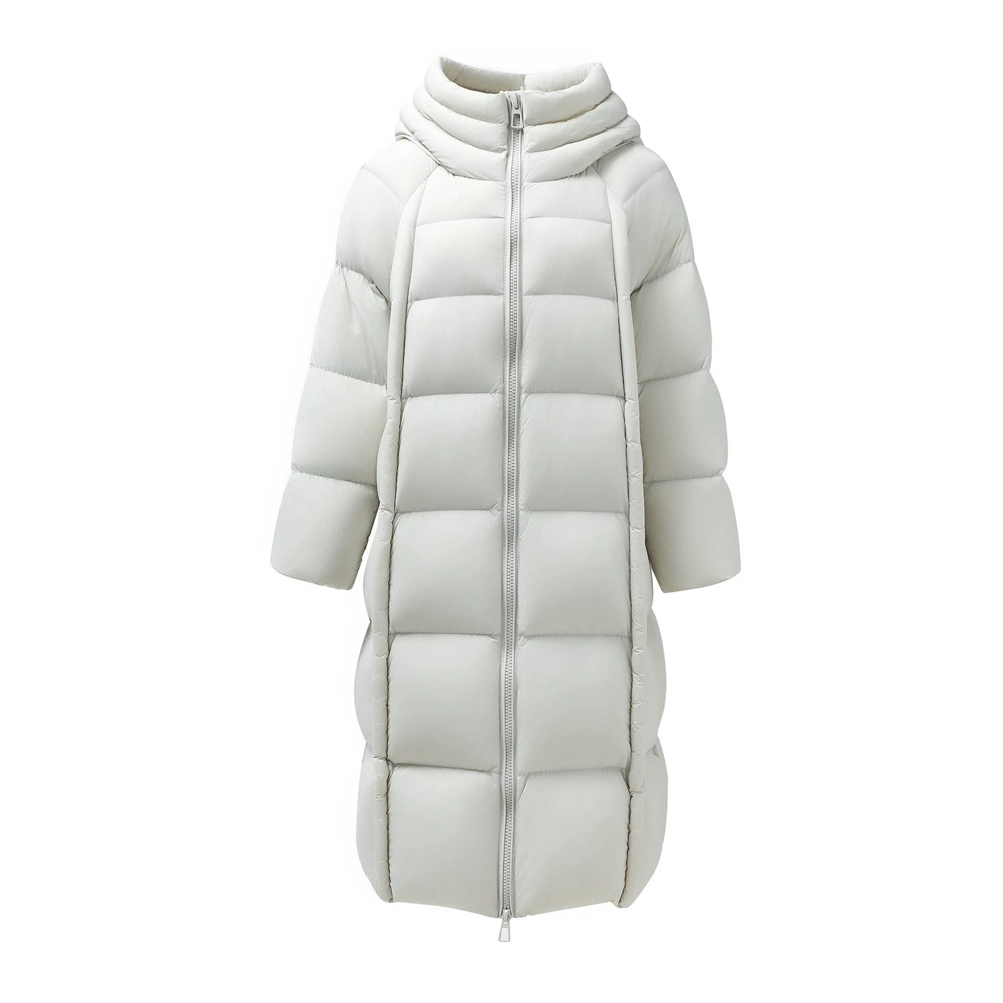 Extended Over-The-Knee White Duck Down Jacket (Winter Edition)