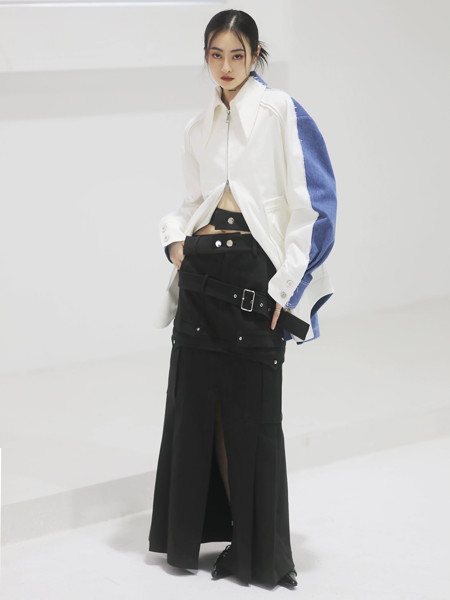 Falda larga de cintura alta Estética de Sand Dune