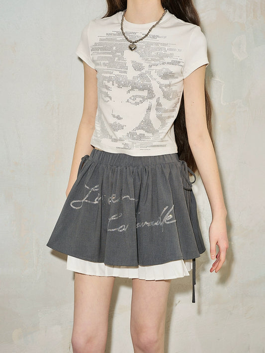 الماس مطوي تنورة