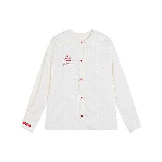 Doll Collar White Shirt - Women's Summer & Autumn Sun Protection French Top