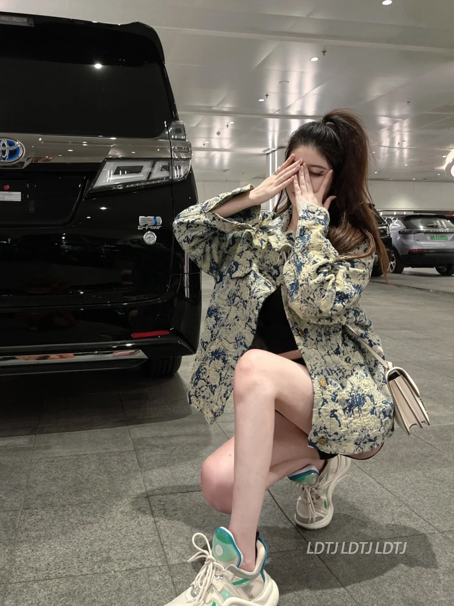 Retro Green Denim Casual Coat