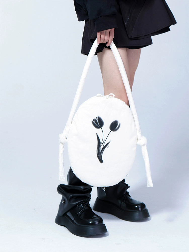 Inkjet Gradient Tulip Cotton Bag Adjustable