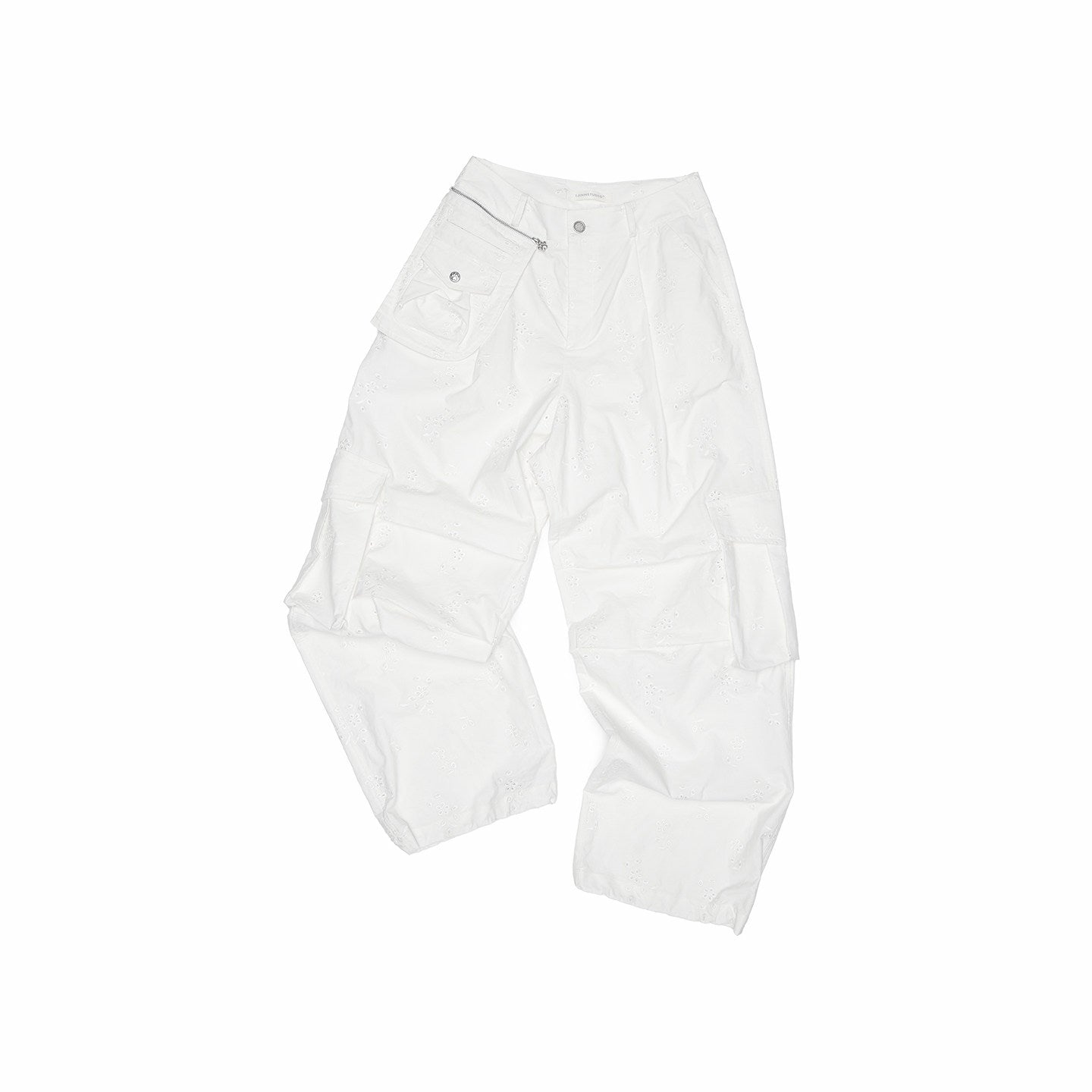 Embroidered Cargo Balloon Pants