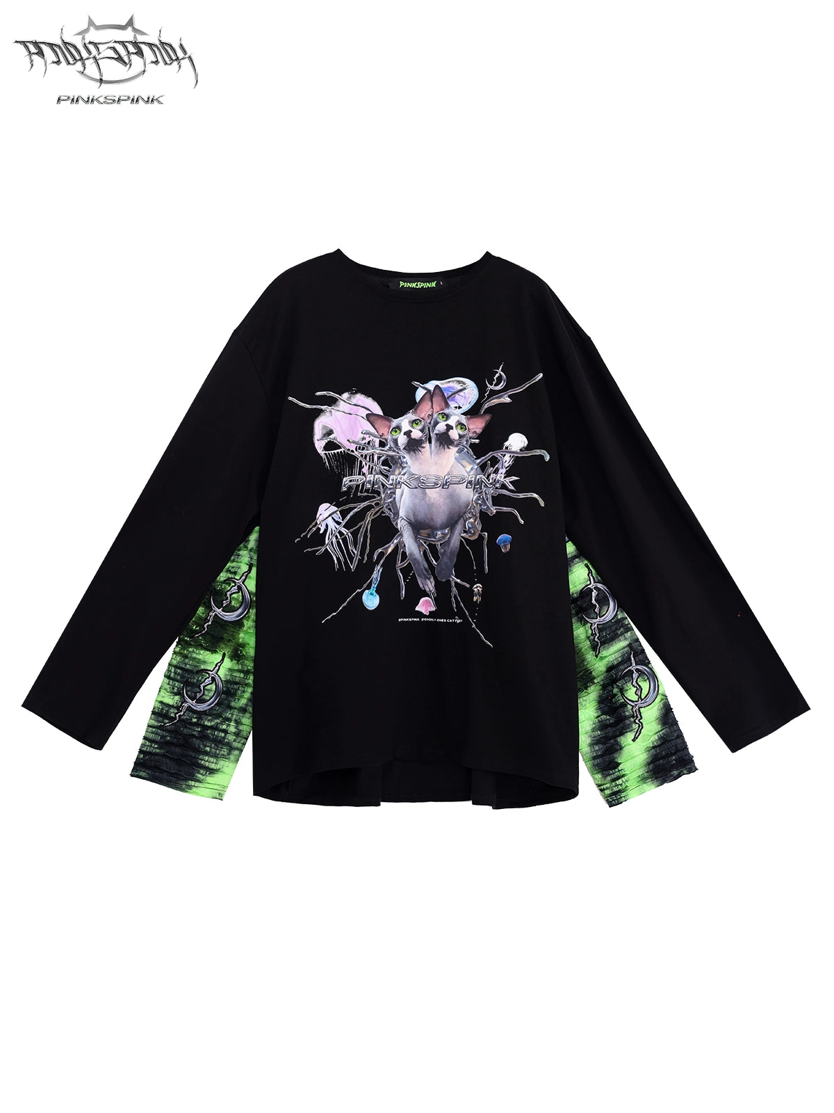 Four-Sleeve Sphynx Cat T-Shirt – Unique and Eye-Catching Design