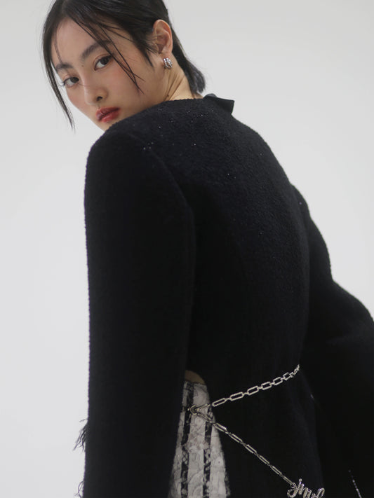 Асимметричные флисовые куртки с открытой талией