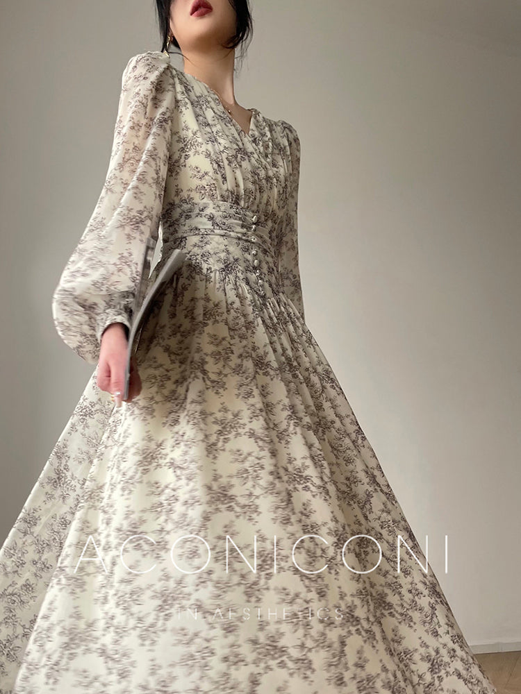 Floral Waist Storage Dress