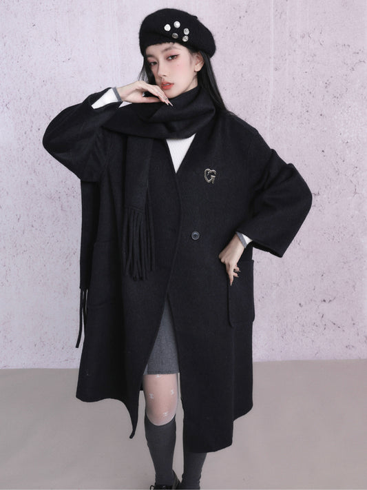 70 Wool Handmade Double Faced Woolen Overcoat