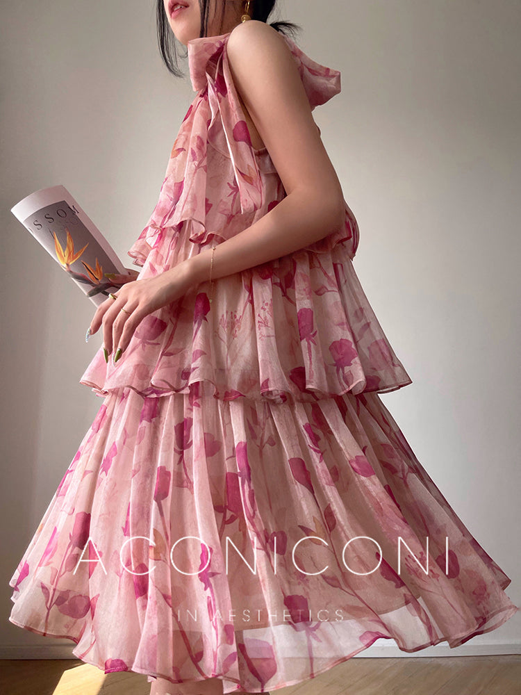 Floral Dress | Sleeveless Skirt